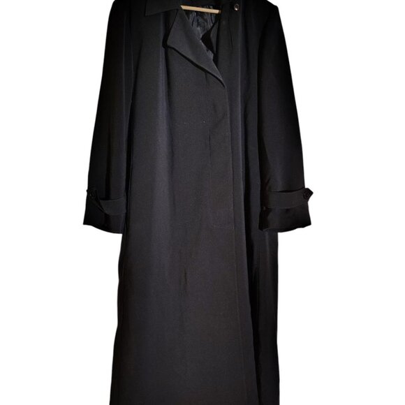 Gallery Full Length Coat, Size 12, Black - Picture 1 of 2